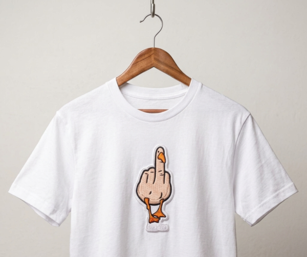 The Goose Gesture Embroidery Tshirt